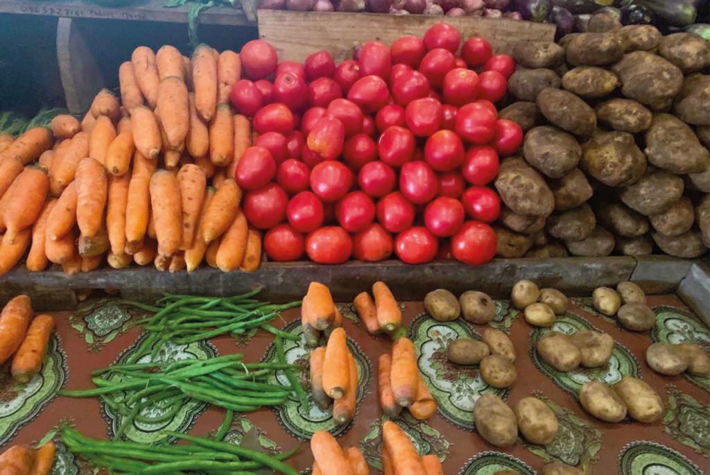 Grøntsager og vegetarisk mad på Madagaskar