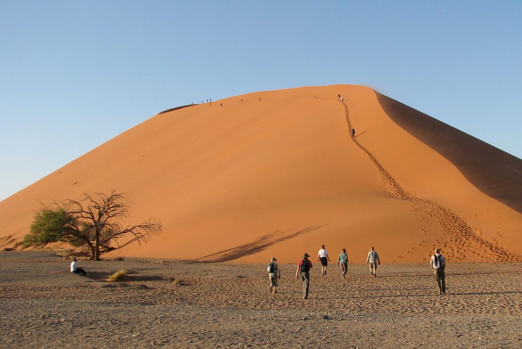 dune-45-namibia, klatring